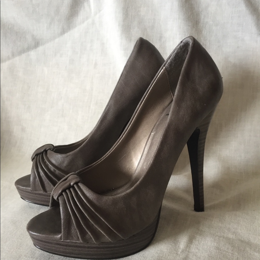 Peep toe heels